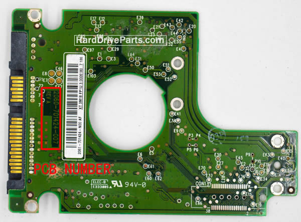 WD WD600BEVS-22LAT0 Festplatten Elektronik 2060-701424-007 WD WD600BEVS-22LAT0 Festplatten Elektronik 2060-701424-007